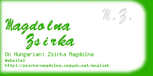 magdolna zsirka business card